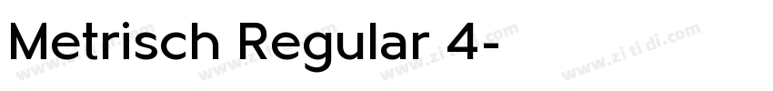 Metrisch Regular 4字体转换